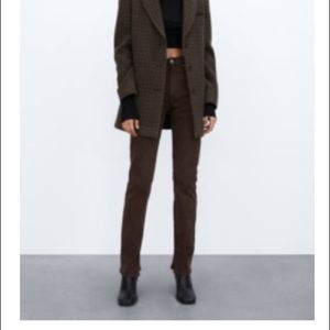 Zara chocolate denim